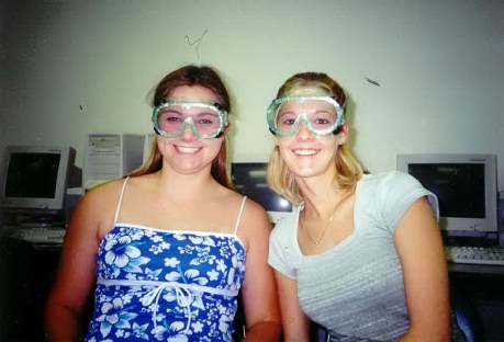 we have to look good in chemistry.
and be safe just in case we would get some water in our eyes.